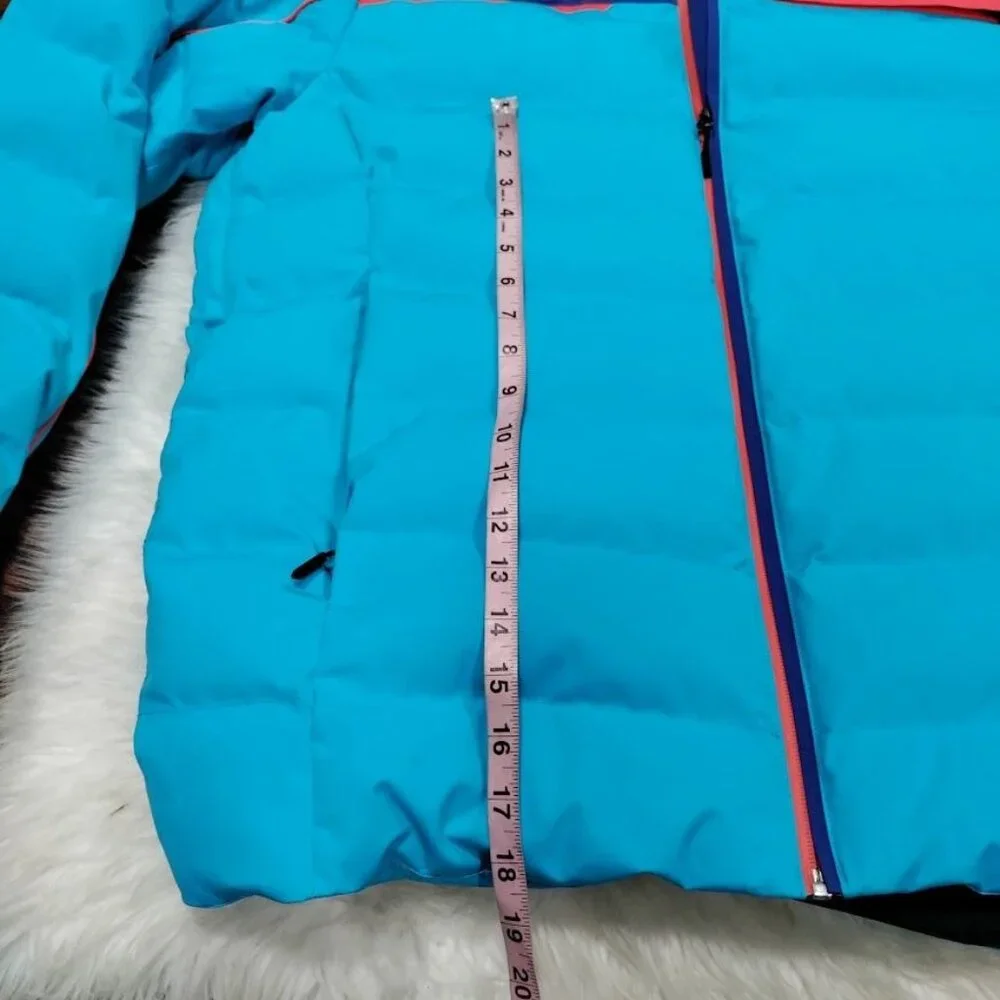 Karbon Sportswear Blue Insulated Hooded Warm Winter Ski Coat Jacket Men's XL - Picture 16 of 16